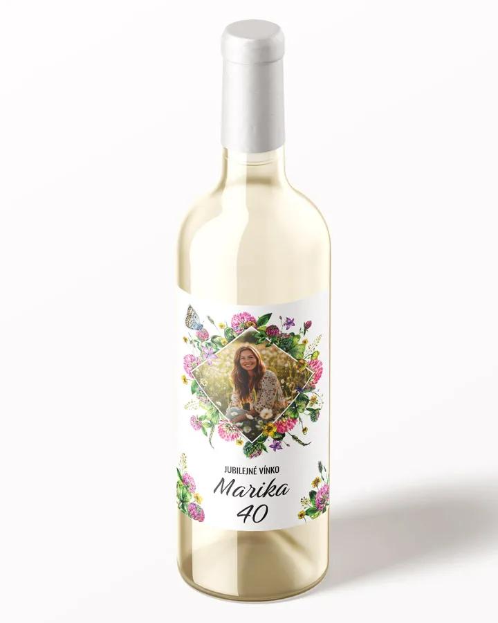 Etikety na víno / pálenku motív Poľné kvety 05 1/3