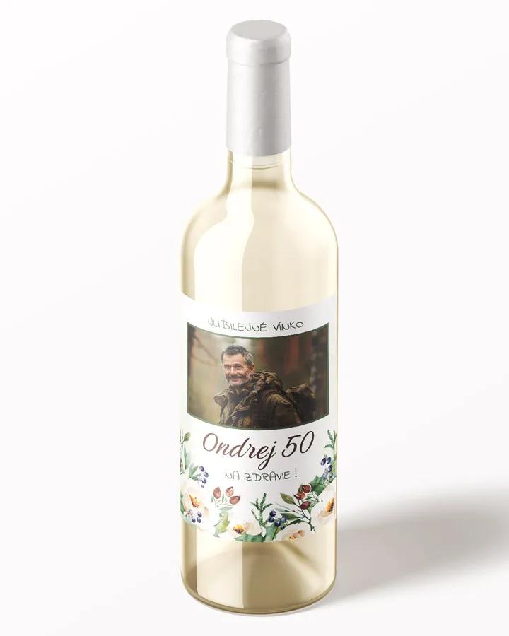 Etikety na víno / pálenku motív s fotkou Lesné plody 1/3