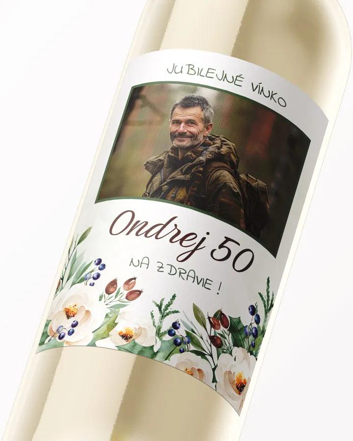 Etikety na víno / pálenku motív s fotkou Lesné plody 2/3