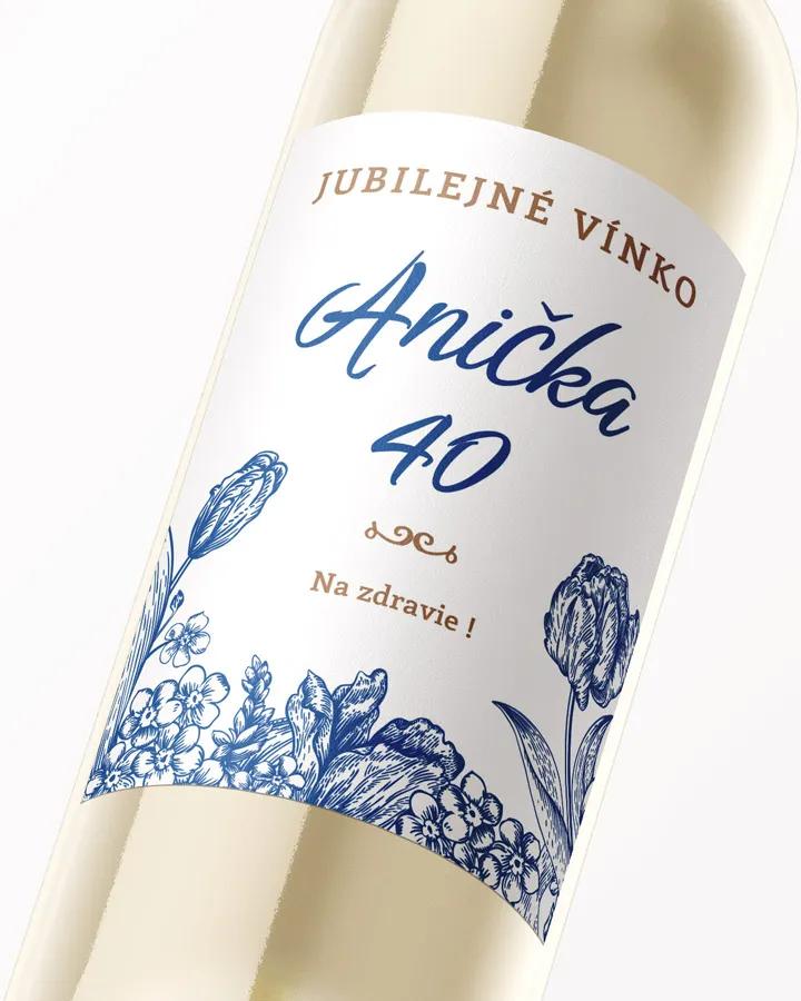 Etikety na víno / pálenku motív Poľné kvety 06 2/3