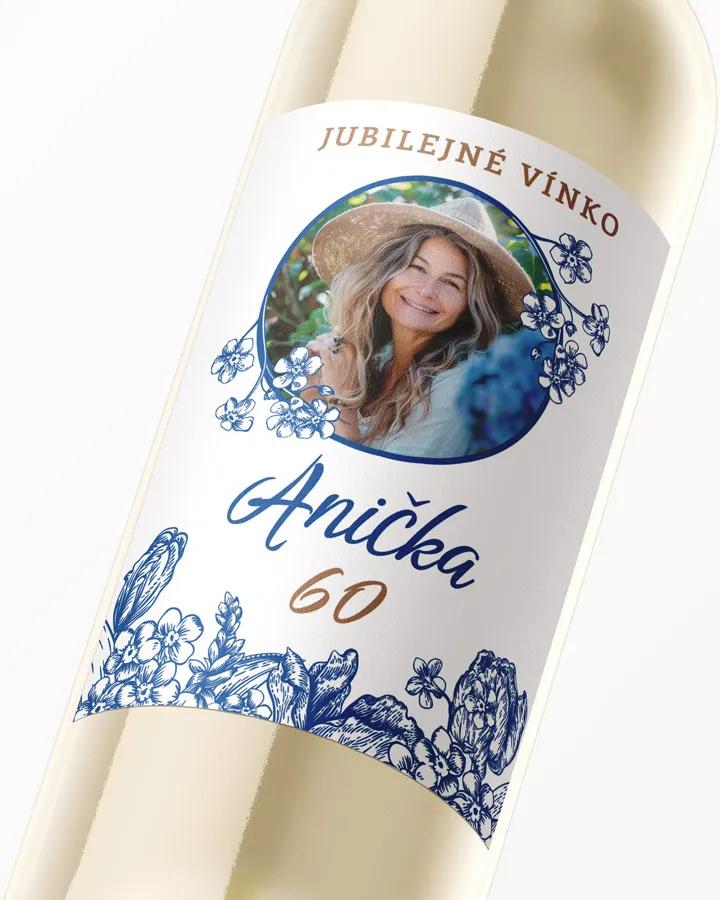 Etikety na víno / pálenku motív s fotkou Poľné kvety 06 2/3