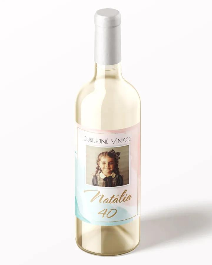 Etikety na víno / pálenku motív s fotkou Abstrakt 01 1/3