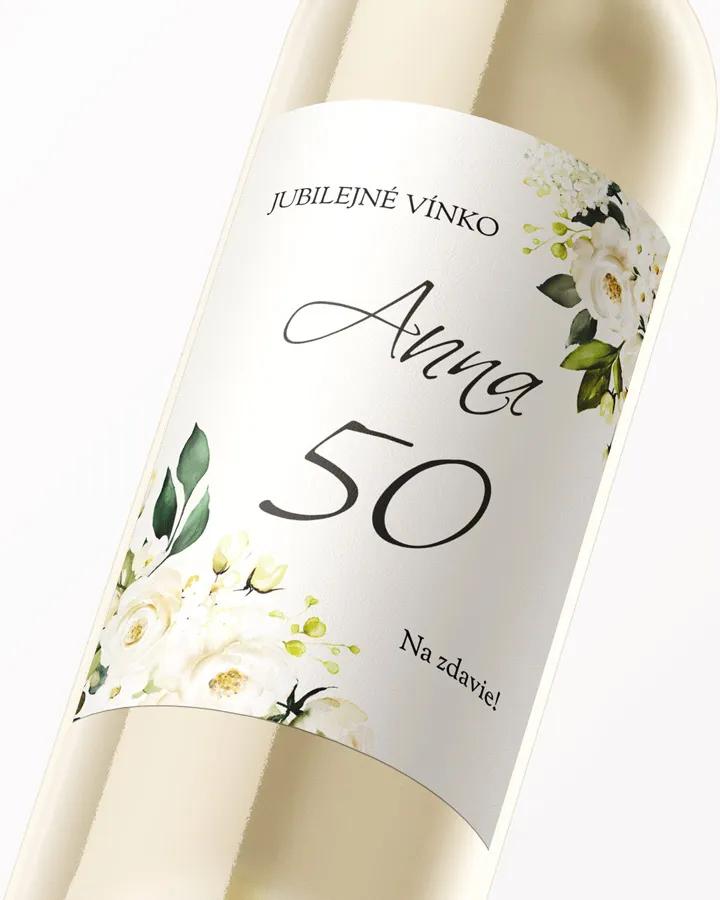 Etikety na víno / pálenku motív Šípové ruže 06 1/3