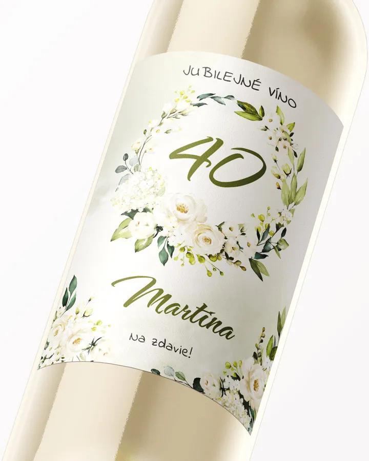 Etikety na víno / pálenku motív Šípové ruže 07 1/3