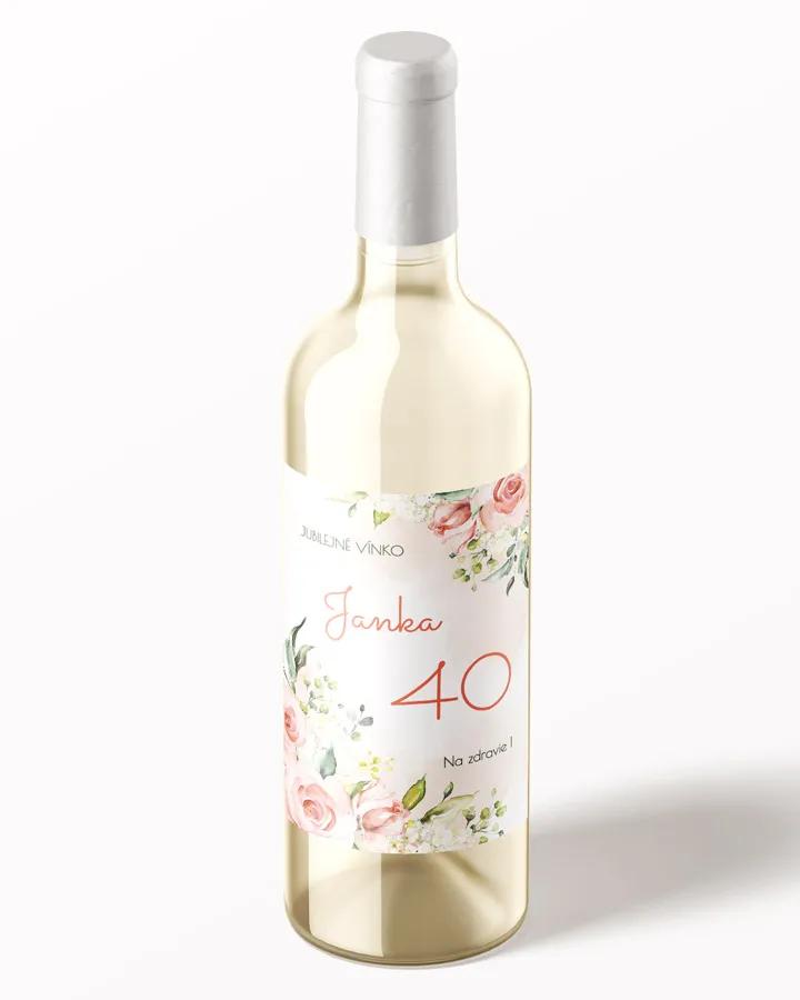 Etikety na víno / pálenku motív Šípové ruže 08 2/3