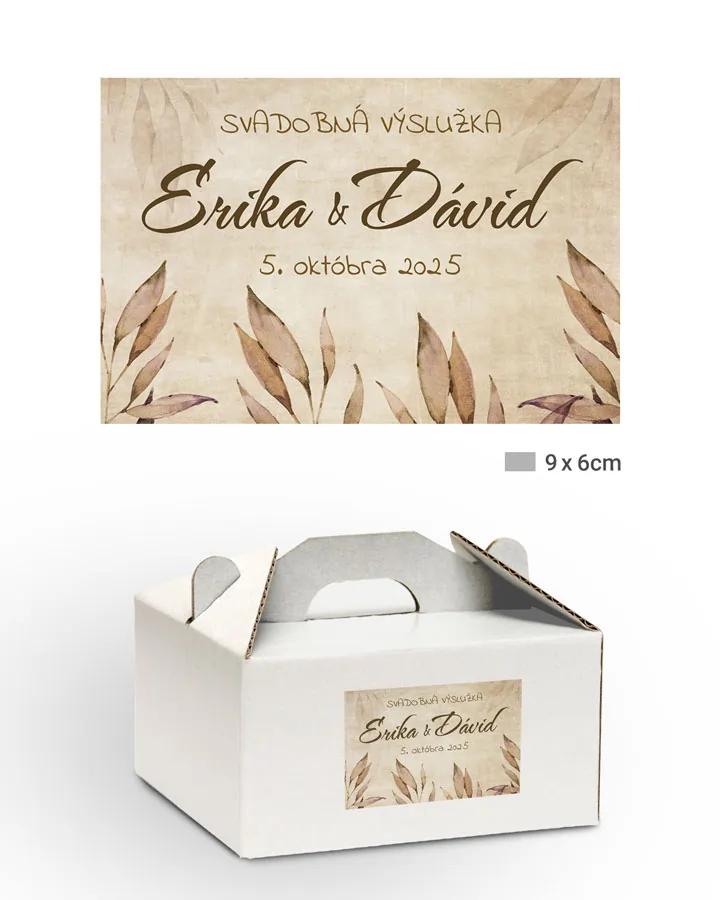 Nálepky na výslužky Vintage Listy 1/3