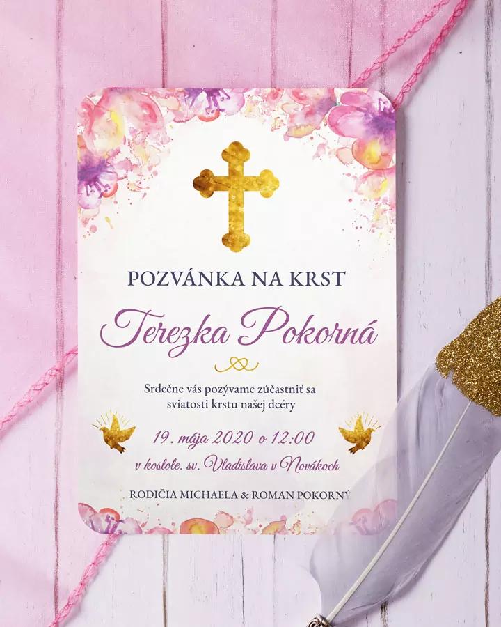 Pozvánka na krst, prvé sväté prijímanie 06 1/5