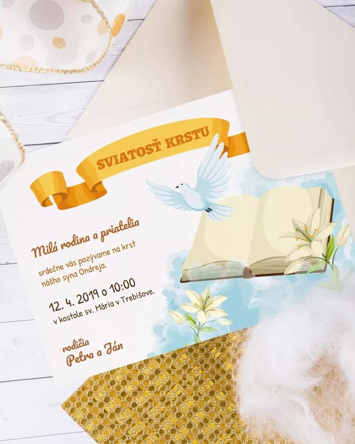 Pozvánka na krst, prvé sväté prijímanie 08 1/3
