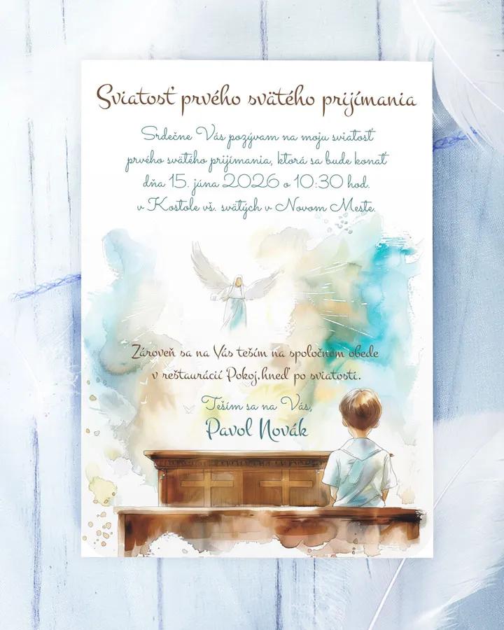 Pozvánka na krst, prvé sväté prijímanie 13 (chlapec)