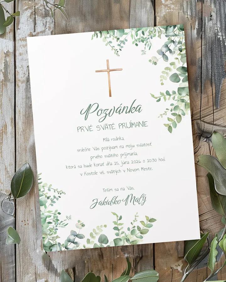 Pozvánka na krst, prvé sväté prijímanie 25