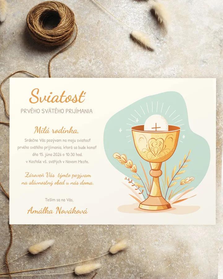 Pozvánka na krst, prvé sväté prijímanie 35