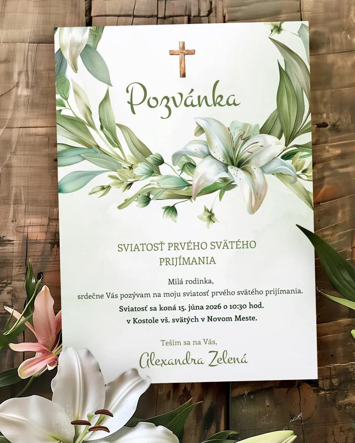 Pozvánka na krst, prvé sväté prijímanie 47