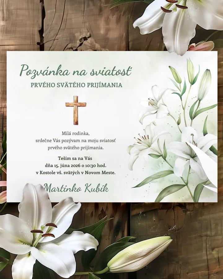 Pozvánka na krst, prvé sväté prijímanie 48