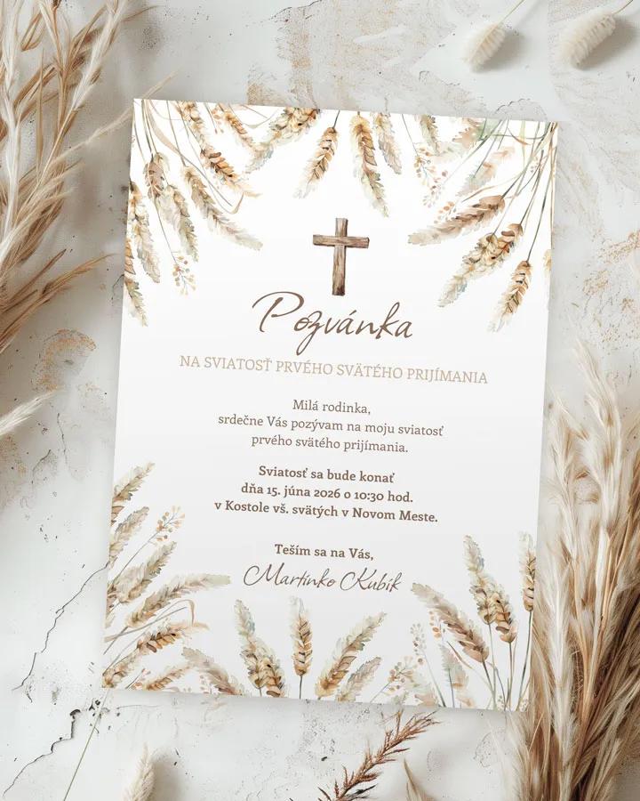 Pozvánka na krst, prvé sväté prijímanie 52