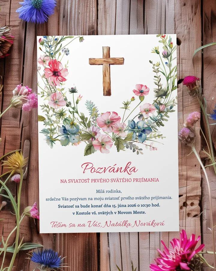 Pozvánka na krst, prvé sväté prijímanie 54