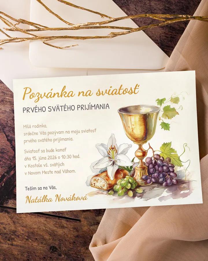 Pozvánka na krst, prvé sväté prijímanie 55