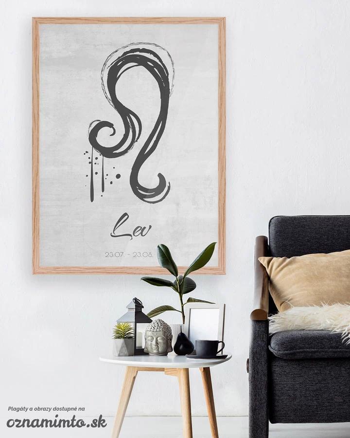 Obraz so znamením Lev - motív 02 1/3