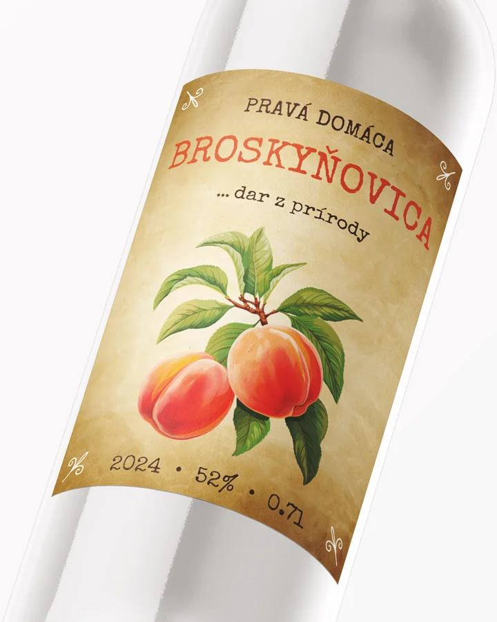 Etikety na pálenku Broskyňovica 10 2/3