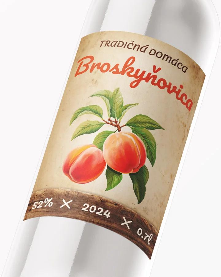 Etikety na pálenku Broskyňovica 11 2/3