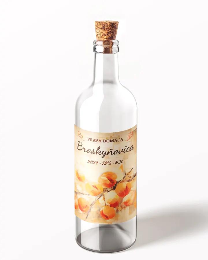 Etikety na pálenku Broskyňovica 12 1/3