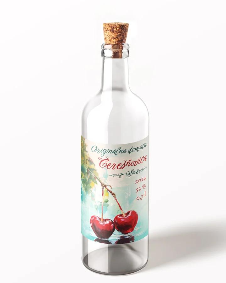 Etikety na pálenku Čerešňovicu 02 1/3