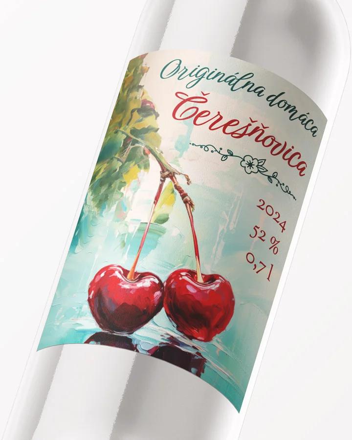 Etikety na pálenku Čerešňovicu 02 2/3