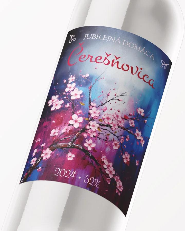 Etikety na pálenku Čerešňovicu 04 2/3