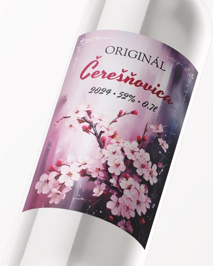 Etikety na pálenku Čerešňovicu 05 2/3