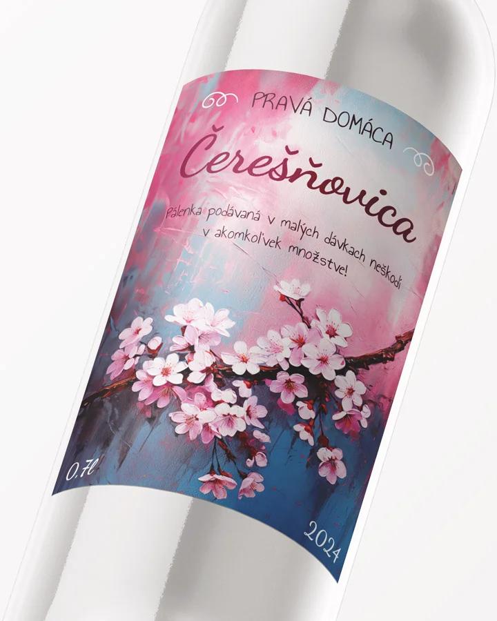 Etikety na pálenku Čerešňovicu 06 2/3