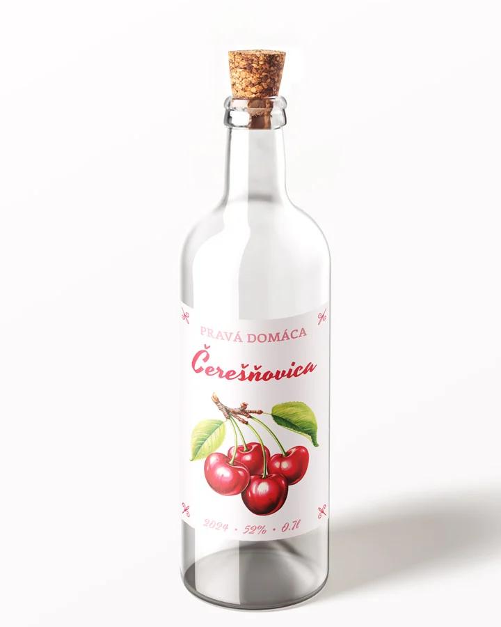 Etikety na pálenku Čerešňovicu 07 1/3
