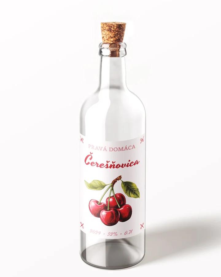 Etikety na pálenku Čerešňovicu 08 1/3