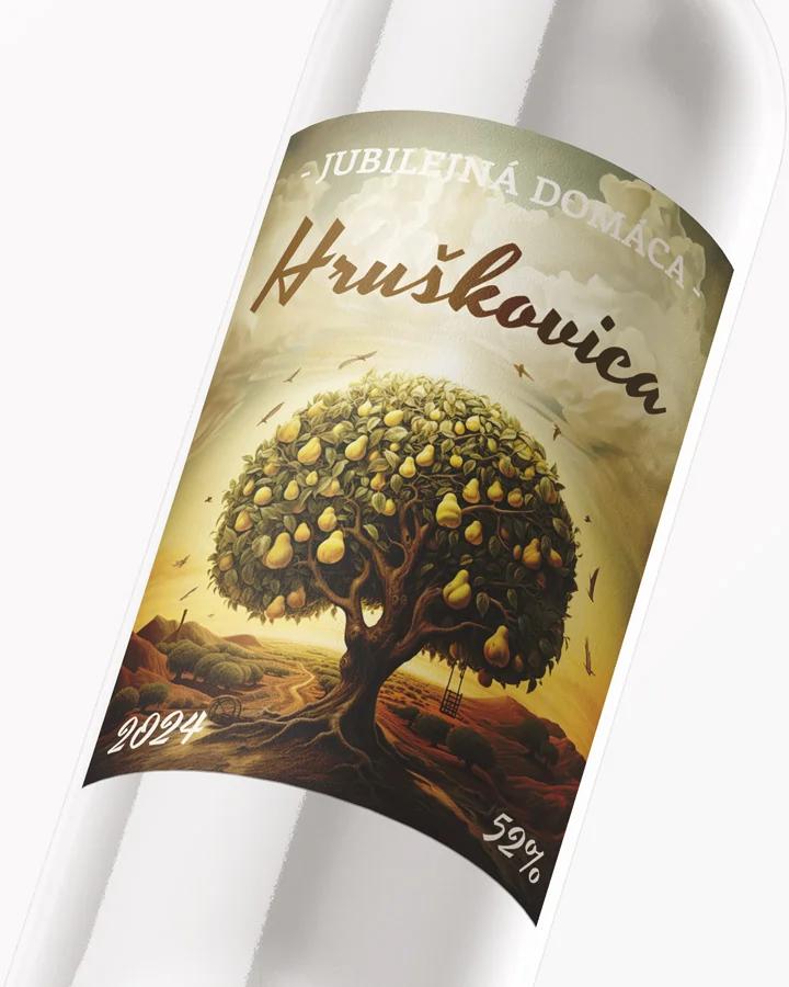 Etikety na pálenku Hruškovica 08 2/3