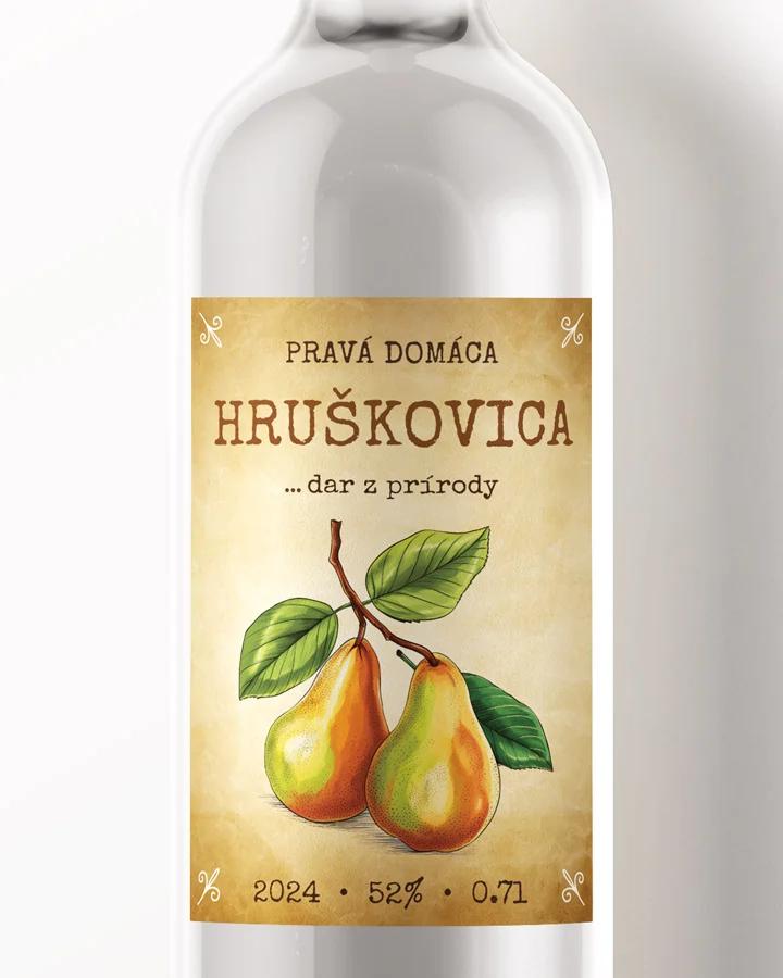 Etikety na pálenku Hruškovica 11