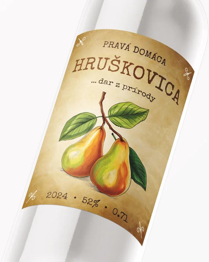 Etikety na pálenku Hruškovica 11 2/3