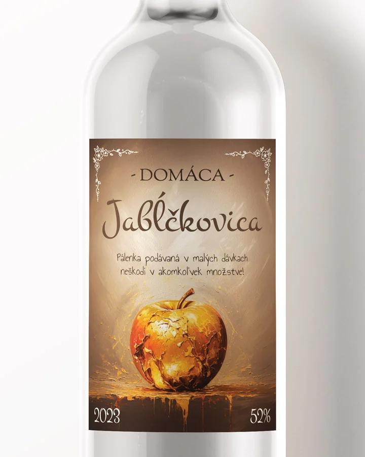 Etikety na pálenku Jabĺčkovica 01