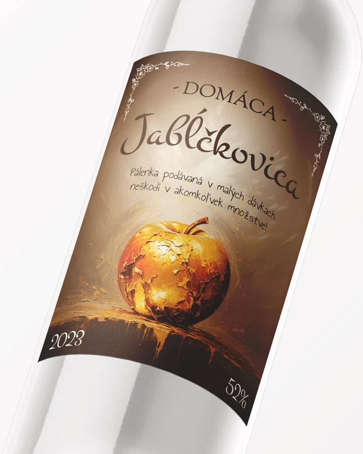 Etikety na pálenku Jabĺčkovica 01 2/3