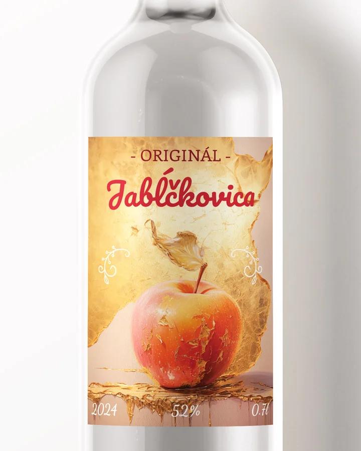 Etikety na pálenku Jabĺčkovica 02