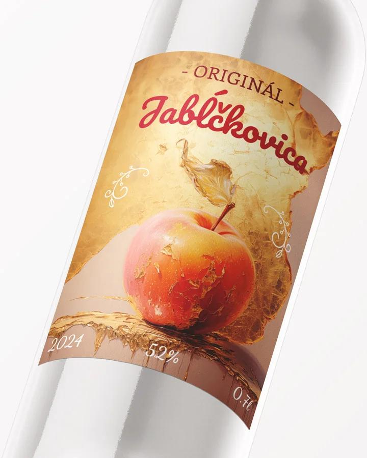 Etikety na pálenku Jabĺčkovica 02 2/3