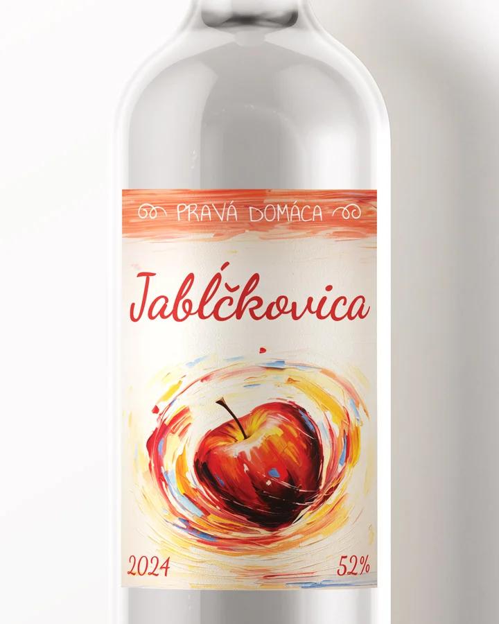 Etikety na pálenku Jabĺčkovica 03