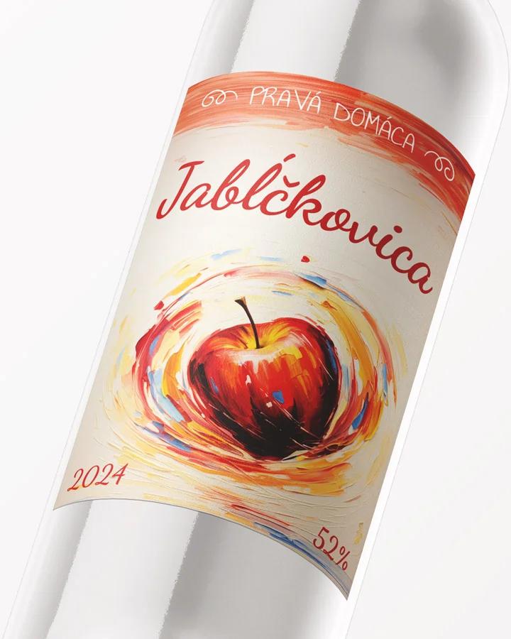 Etikety na pálenku Jabĺčkovica 03 2/3