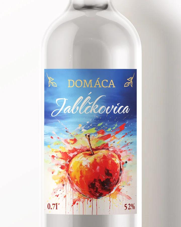 Etikety na pálenku Jabĺčkovica 04
