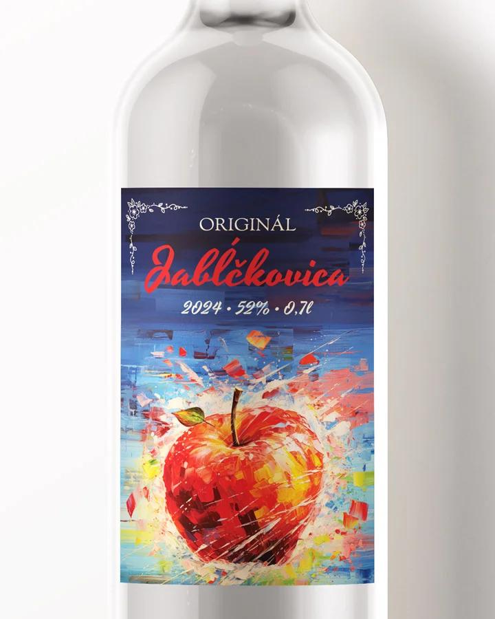 Etikety na pálenku Jabĺčkovica 05