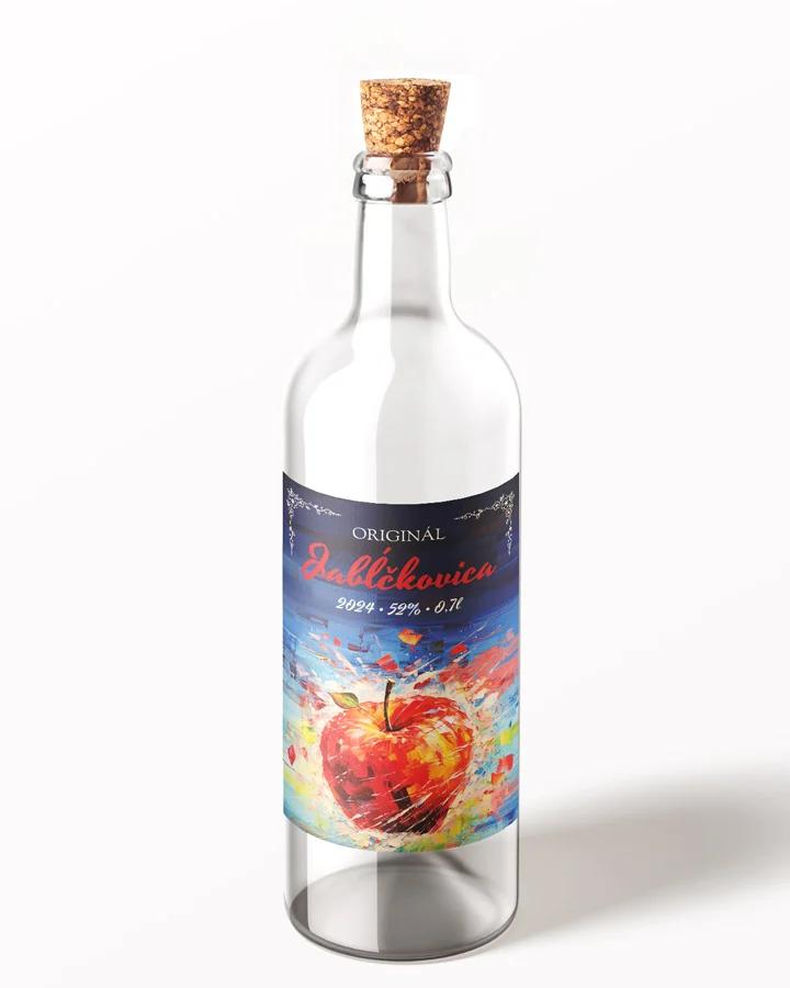 Etikety na pálenku Jabĺčkovica 05 1/3