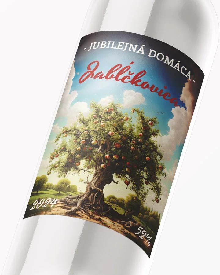 Etikety na pálenku Jabĺčkovica 09 2/3