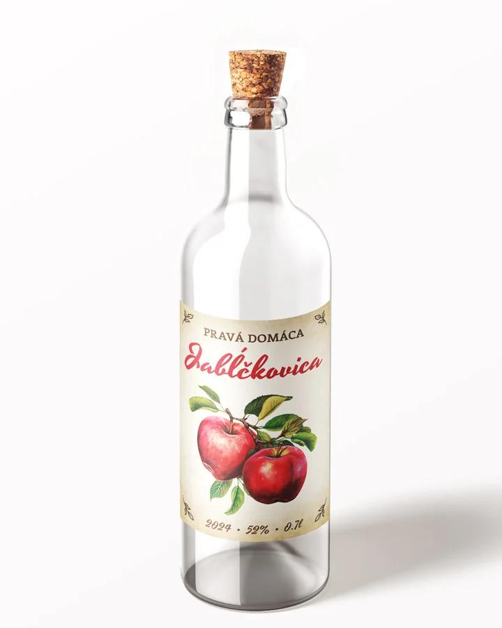 Etikety na pálenku Jabĺčkovica 13 1/3