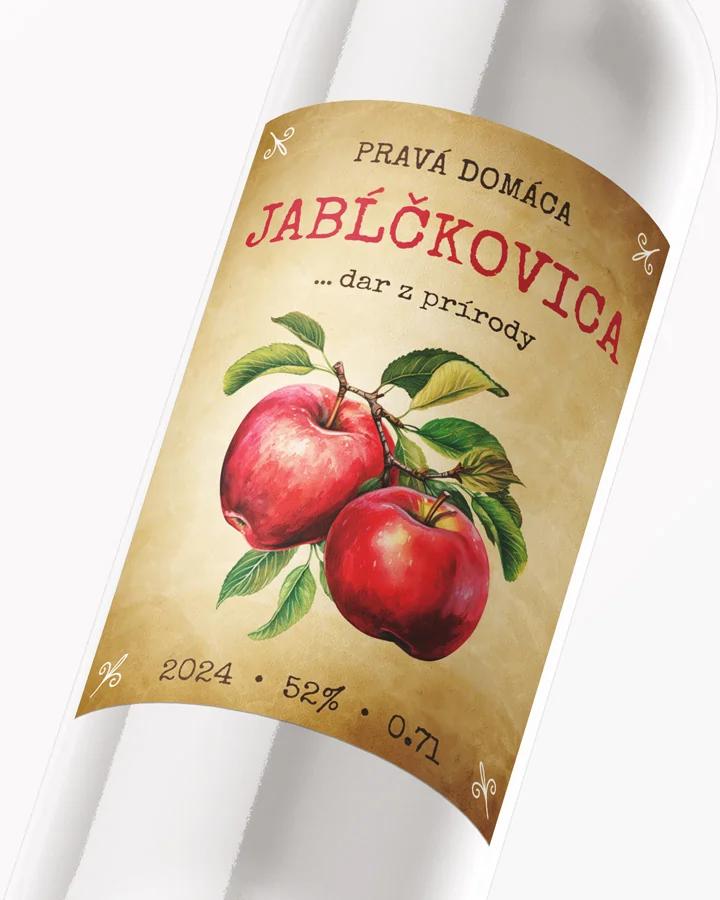 Etikety na pálenku Jabĺčkovica 14 2/3