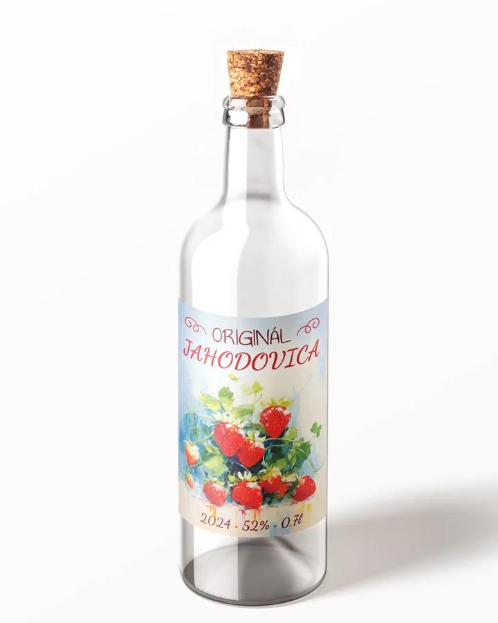 Etikety na pálenku Jahodovica 02 1/3