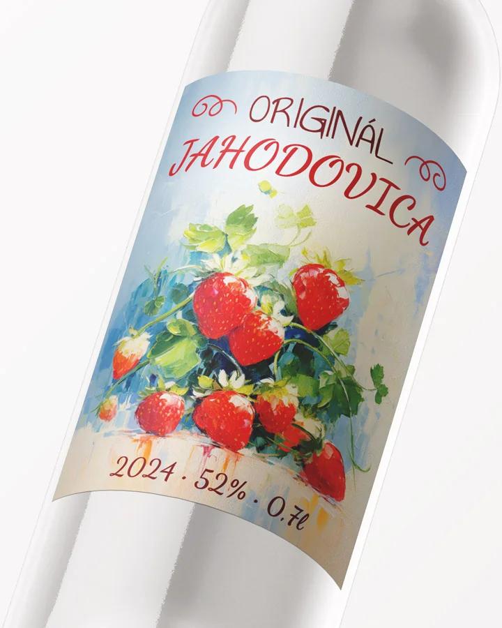 Etikety na pálenku Jahodovica 02 2/3