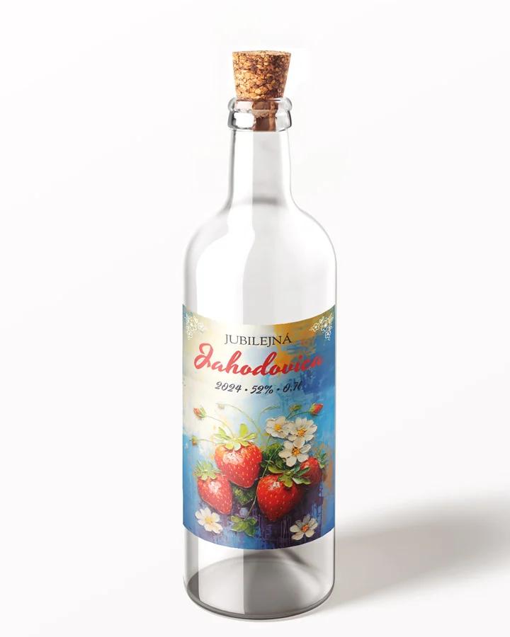 Etikety na pálenku Jahodovica 03 1/3