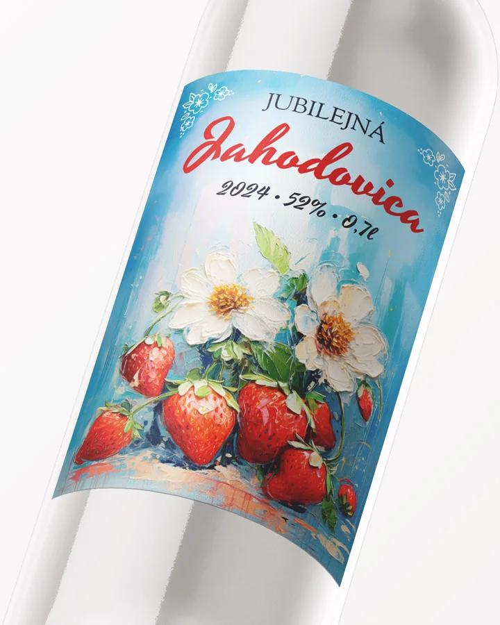 Etikety na pálenku Jahodovica 04 2/3